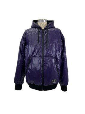 Moncler Fragment Black Purple Dyle Reversible Down Hoodie